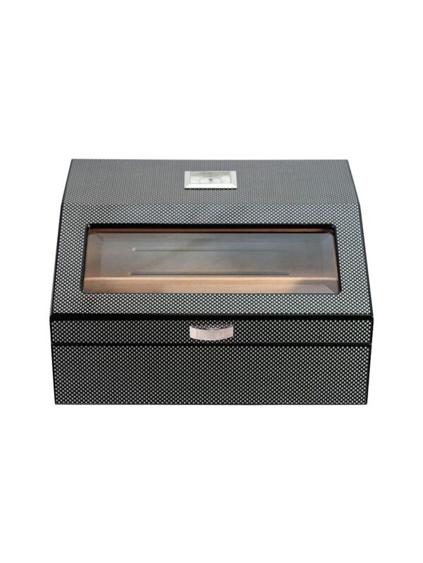 50 Cigar Humidor with carbon fibre lining finish 2 crop 1 914x1214 1