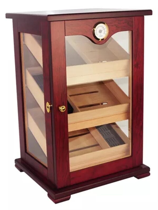 Cherry Display Wooden Cigar Cabinet1